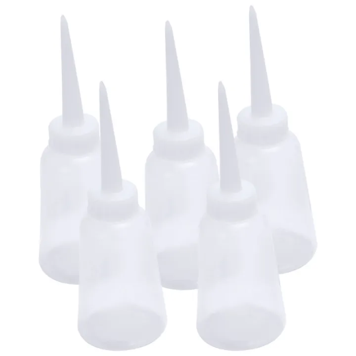 5pcs Industrial Plastic Glue Gel Oil Squeeze Bottle Dispenser 150ml