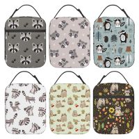 ✾™ Raccoon Lunch Box Insulated Soft Bag Reusable Cooler Bag for Women Men Work Picnic Hiking Lunch Bag One Size Tote with Lunch Bag