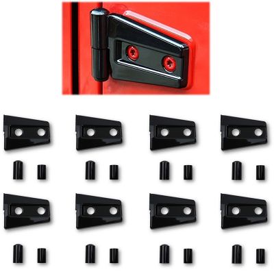 ✿✤☾ 8Pcs 4 Door Car Door Hinge Cover Protector Trim For Jeep Wrangler JK Car decal Accessary For Jeep JK Accessories Door Hinges