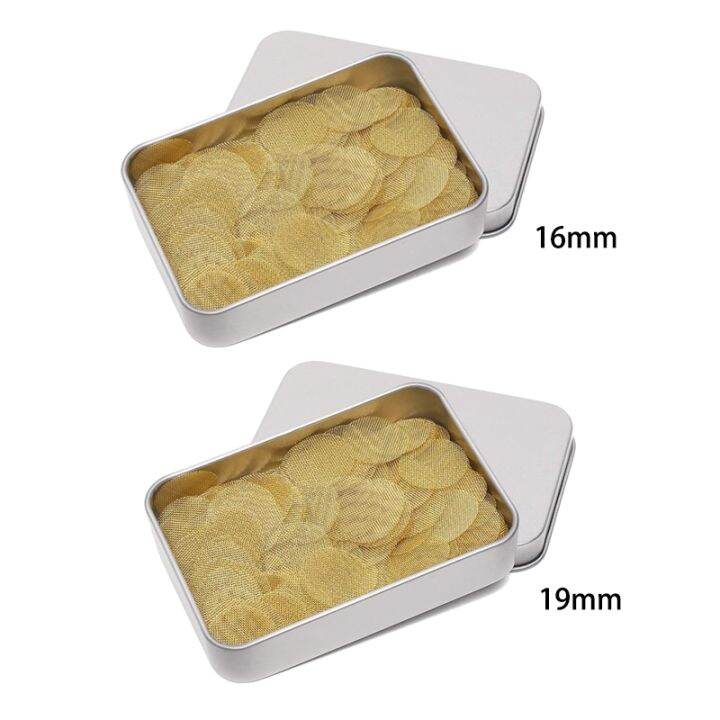 200 Pieces 304 Stainless Steel Pipe Screens Brass Screens Filters