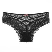 New Panties Women Lace Underwear Low-Waist Briefs Hollow Out G String Underpant Solid Comfortable Female Lingerie