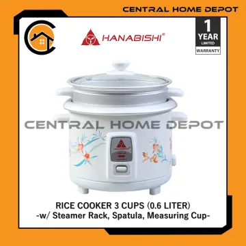 Hanabishi Rice Cooker HHRCCERC in 3 capacities (1.5 Liter, 1.8