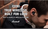 หูฟังไร้สาย Marshall หูฟังไร้สาย Mode II True Wireless หน้าตาสุดคลาสสิค ขนาดเล็ก ใส่สบายหู เชื่อมต่อเสถียร ระบบสัมผัส