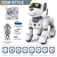 【Ready Stock】BG1533 Funny Rc Robot Electronic Dog Voice Command Programmable Touch-sense Music Stunt Robot Dog For Kids Gifts