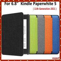 ESQEXF บางเฉียบ หนัง PU เปลือกป้องกัน ซอง E-Reader 6.8 นิ้ว เคสยก Smart Cover