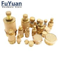 1PCS Brass Flat Head Silencer BSL-01 2 3 4 Thread 1/8 1/4 3/4 Pneumatic Solenoid Valve Busbar Adjustable Flow Silencer Fiitings Valves