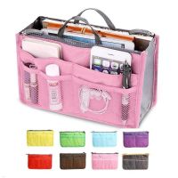 Portable Travel Insert Organizer Handbag Multiple Pockets Nylon Purse Large liner Women Lady Fashionable Makeup Organiser Bag