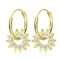 100% PURE 925 SILVER HOOP EARRING HO-2563. PERFECT FOR DAILY WEAR AND GORGEOUS FOR SPECIAL EVENT.