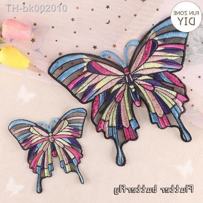 ✆ FZdiy Butterfly Big Size Patches for Clothing Sewing Embroidery Parches Para Ropa Costura Appliques on Clothes