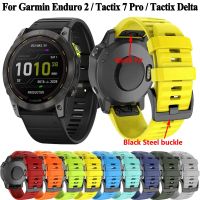 Enduro 2 For Garmin Tactix 7 Pro Delta Descent mk2i mk2 mk1 mk2s Strap Bracelet Watch Band Tactix7 Quickfit Silicone Wristband Straps Straps