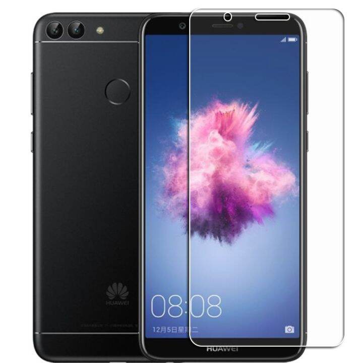 กระจกกันกระแทกของแท้2ชิ้นสำหรับ-huawei-p-smart-5-65-quot-psmart-2017ฟิล์มครอบป้องกันหน้าจอ-la1-fig-lx1