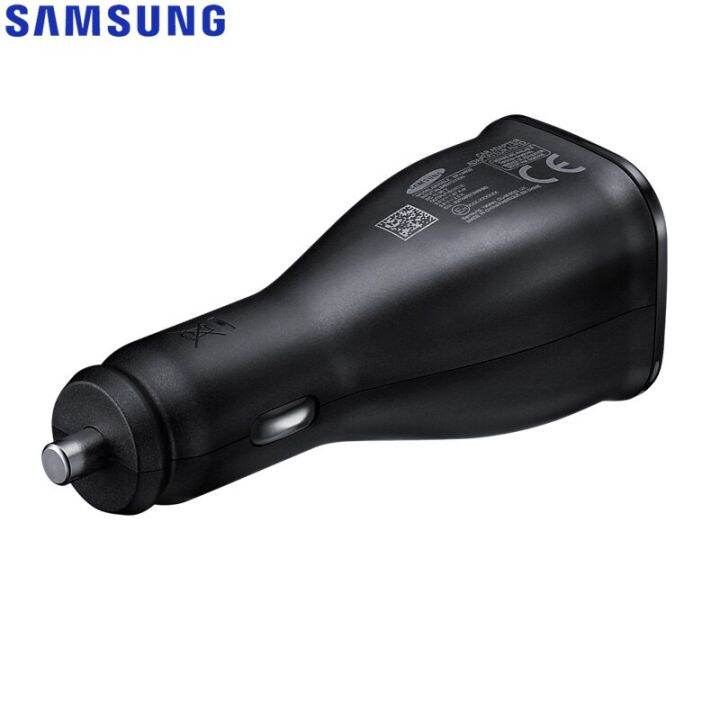 อะแดปเตอร์ที่ชาร์จแบตในรถ-samsung-s7สายเคเบิลไมโคร-usb-รถยนต์ที่รวดเร็ว-s8สำหรับ-galaxy-s9-s10-note-8-9-10-a30-a50-a9s-a70