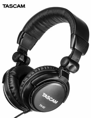 Tascam TH-02 หูฟังมอนิเตอร์ สำหรับงานสตูดิโอ คุณภาพระดับมืออาชีพ (Studio Monitoring Headphones) + แถมฟรีสายแจ็ค 3 เมตร & หัวแจ็คแปลง