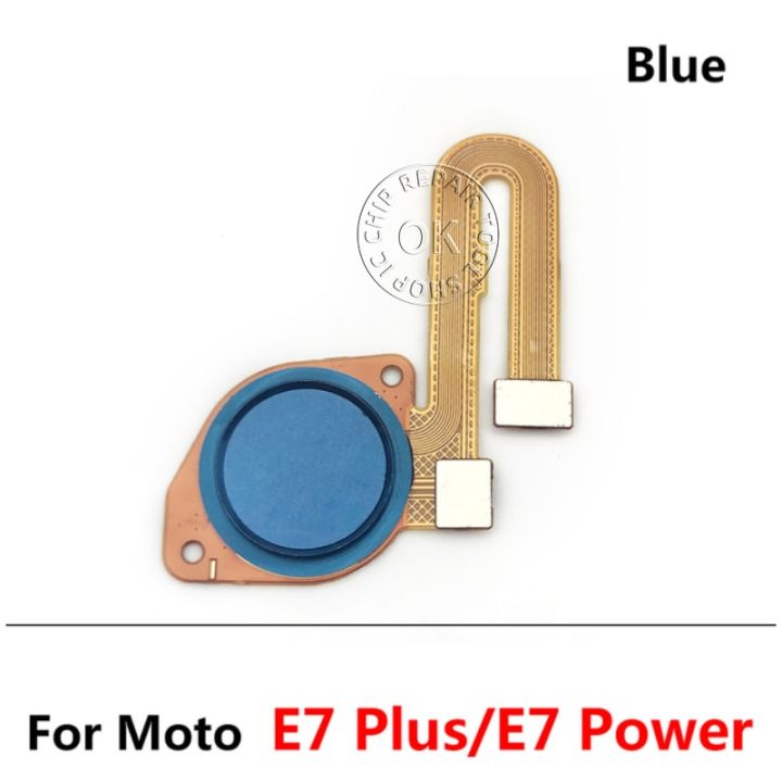 ต้นฉบับใหม่สําหรับ-motorola-moto-e7-power-plus-ปุ่มโฮมลายนิ้วมือ-touch-id-sensor-flex-cable-อะไหล่สีน้ําเงินแดง