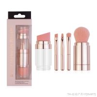 hot【DT】◈  5 In 1 Retractable Makeup Brushes Foundation Eyebrow Eyeshadow Loose Set Tools