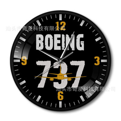 [COD] นาฬิกาแขวนโลหะโบอิ้ง 737 นาฬิกาติดผนังตกแต่งบ้าน BOEING 737 นาฬิกาแฟชั่น