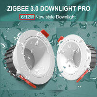 Gledopto 6W12W Zigbee 3.0 Smart RGBCCT LED Downlight Pro Waterproof Work With Tuya APPVoiceRF Remote Control