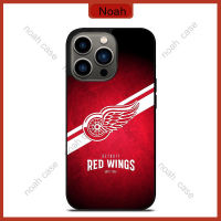 Detroit Red Wings Nhl Team Phone Case for iPhone 14 Pro Max / iPhone 13 Pro Max / iPhone 12 Pro Max / Samsung Galaxy Note 20 / S23 Ultra Anti-fall Protective Case Cover 1350