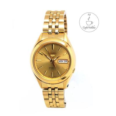 นาฬิกา ไซโก้ ผู้ชาย Seiko 5 รุ่ย SNKL28K1 Automatic 21 Automatic Mens Watch Stainless สี ทอง Gold เเท้ 100% CafeNalika