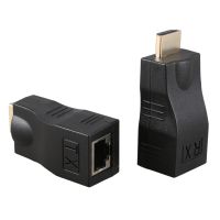 [COD][จัดส่งฟรี]4K 3D HDMI 1.4 30M Extender to RJ45 Over Cat 5e/6 Network LAN Ethernet Adapter