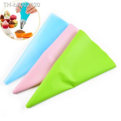 ∈☋ New 1PC 3 Sizes Confectionery Bag Silicone Icing Piping Cream Pastry Bag Nozzle DIY Cake Decorating Baking Decorating Tools