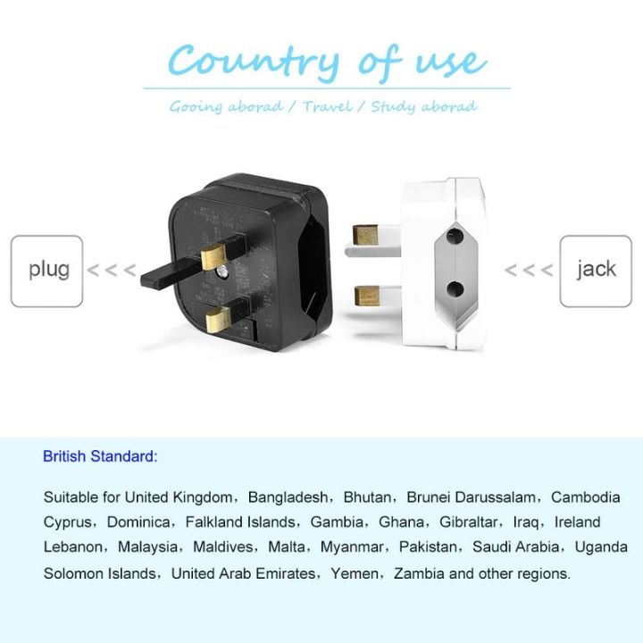 new-popular-อะแดปเตอร์-eurotoplug-พร้อม3a-5a-13a-fusebritish-electricaladapter-converteraccord-outlet