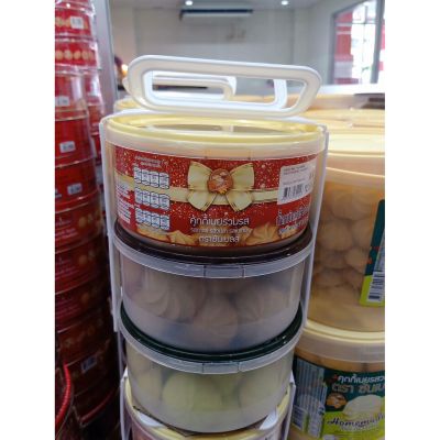 อาหารนำเข้า🌀 Cookie Butter Pakers Seal Sunbells Homemade Cookie Sunbest Packing Plastic Tank with 1000G Weight LidTiffin, 1000g