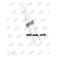 Resistor ตัวต้านทาน 500ohm 0.25W 0.5W 1W  2W 5W