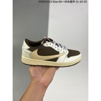 2023 original [premium promo] Travis Scott X Fragment X j 1 A J 1 low casual low top sneakers