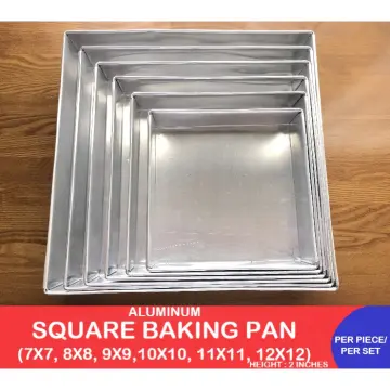  Square Baking Pan, 11x11 Inch Nonstick Square Cake Pan
