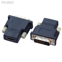 1 PCS DVI 24 1 Male HD-compatible Female Adapter DVI-D to HD 1080P HDTV Converter for PC PS3 Projector TV Box