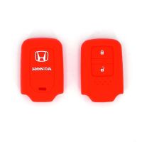 เคสกุญแจรถยนต์ แบบซิลิโคน 2 ปุ่มกด สำหรับ HONDA HRV CRV BRV XRV VEZEL JAZZ