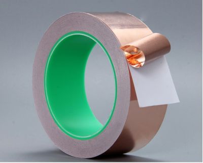 5mm-50mmX20m Double Sided Conduct Copper Foil Tape Mask Electromagnetic Shielding double side conductive copper foil tape Adhesives Tape