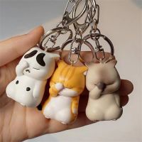 New Creative Cat Keychain For Women Men Kawaii Key Chains Trinket Bag Ornament Cartoon Car Keyrings Couple Best Friend Jewelry