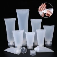 1-5PC Empty Clear Tube Bottle Cosmetic Containers Cream Lotion Shampoo Bath Squeeze Refillable Plastic Tubes Travel Flip Bottles