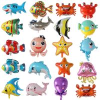 hotx【DT】 Large Sea Animals Foil Balloons Helium Air Globos Baby Shower Birthday Wedding Decorations Theme Ballons