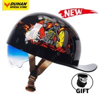 Retro Helmet Baseball Cap Motorcycle Helmet Women Men Capacete De Moto Helmet DOT Certification Scooter Helmet Half