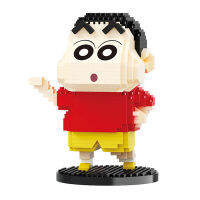 Crayon Shin-Chan Micro Blocks Kawaii อะนิเมะคอลเลกชันรูป Nano Block มินิรุ่นอิฐของเล่นสำหรับเด็กผู้ใหญ่ Gifts