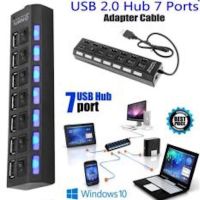 ??HOT!!ลดราคา?? 7 port USB HUB/USB 2.0 HUB with AC power adapter USB2.0 HUB 7Port High Speed usb hub on/OFF switch ##ที่ชาร์จ แท็บเล็ต ไร้สาย เสียง หูฟัง เคส Airpodss ลำโพง Wireless Bluetooth โทรศัพท์ USB ปลั๊ก เมาท์ HDMI สายคอมพิวเตอร์