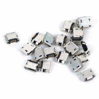 Ocean 20Pcs Micro USB ประเภท B หญิง5ขา SMT ตำแหน่ง SMD ขั้วต่อซ็อกเก็ตจุ่มใหม่