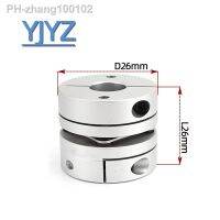 Aluminum Alloy D26L26 Single Diaphragm Coupling Elastic Connector D26mm L26mm Ball Screw Step Servo Motor Encoder Computer