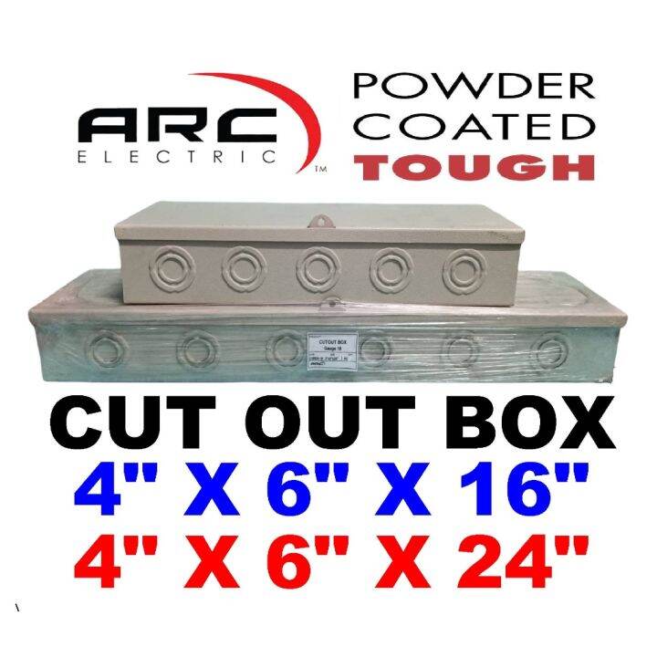 HOT ARC CUT OUT BOX / WIRE GUTTER PULL FOR ELECTRICAL 4 X 6 16 OR 24