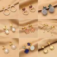 2022 New Metal Clip on Earrings Ear Non Piercing Hypoallergenic Jewelry Accessories