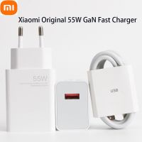 Xiaomi Mi 11ที่ชาร์จ55W GaN,อะแดปเตอร์ชาร์จเร็วเทอร์โบชาร์จได้พร้อมสายเคเบิล6A Type-C สำหรับ Xiaomi 11 /10 / 10 Lite Redmi Note 9 Pro 10 K40 30 Pro