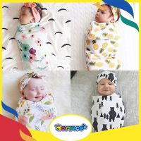 2PCS Summer Muslin Baby Swaddle Girl Boy Sleeping Blanket napkin Kain Bedung