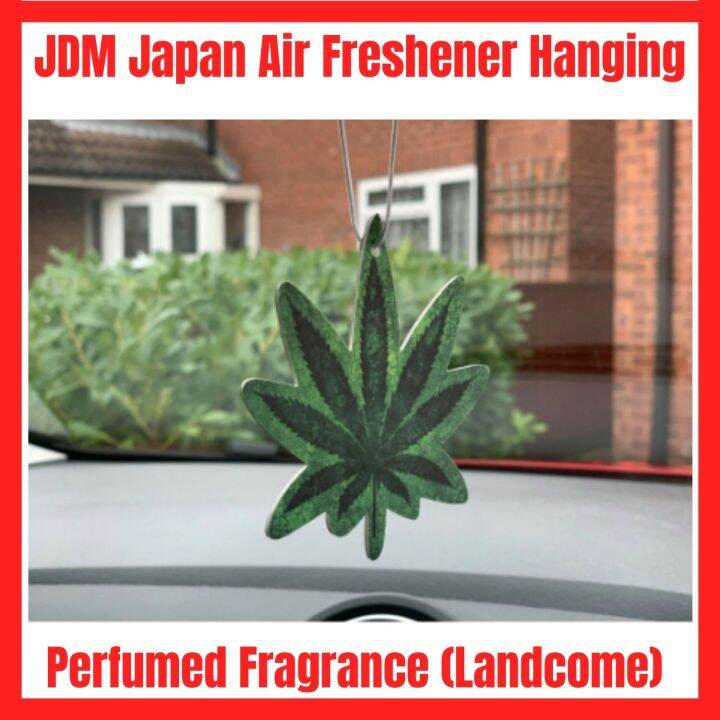 JDM Japan Green Leaves Badge Car Paper Air Freshener Auto Hanging