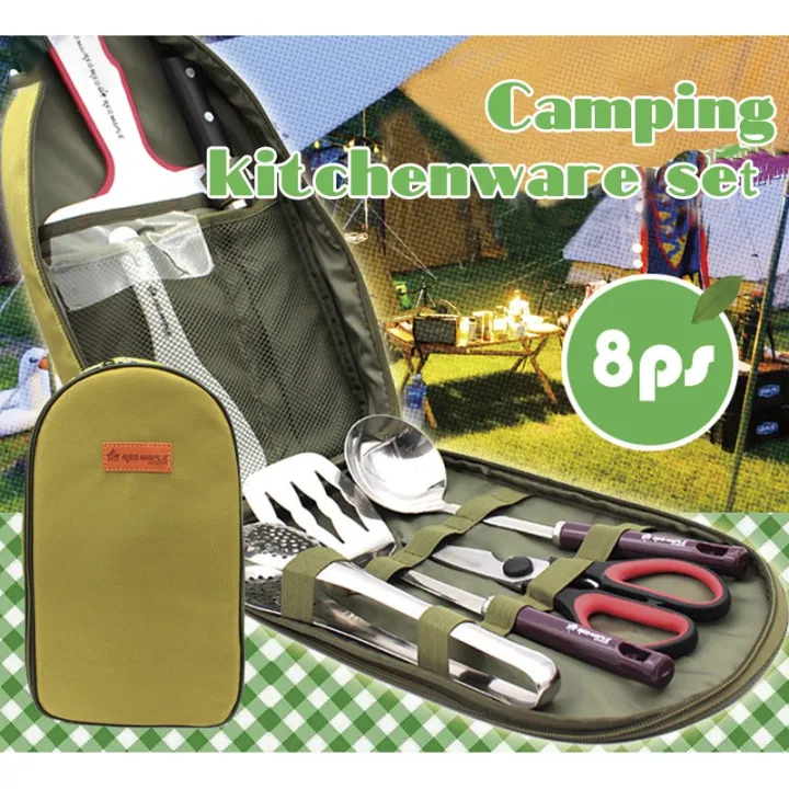 Outdoor Camping Kitchen Utensils Set Picnic Barbecue Tool Set Chopping
