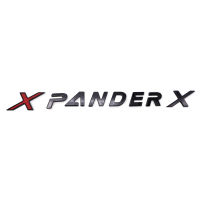 โลโก้ "X PANDER" สูง3.2เซน สีดำเงา จำนวน 1 ชิ้น ชุบโครเมียม Mitsubishi Xpander SUV มิซูบิชิ เอ็กเพนเดอร์ ปี 2018 - 2019 4ประตู