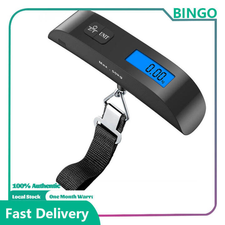 Digital Luggage Scale 50kg Portable Travel Scale Electronic Weighing Scale Back Light LCD