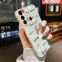 เคส JIUMOO สำหรับ Tecno Spark Go 2022กรอบสี่เหลี่ยมใหม่เป็นเคสมือถือรวมทุกอย่างกันกระแทกซิลิก้าเจลแบบนิ่มเลนส์กล้องถ่ายรูปฝาครอบป้องกัน